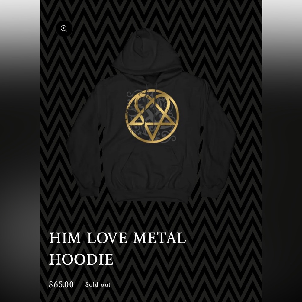 HIM Heartagram hoodie - Picture 3 of 6